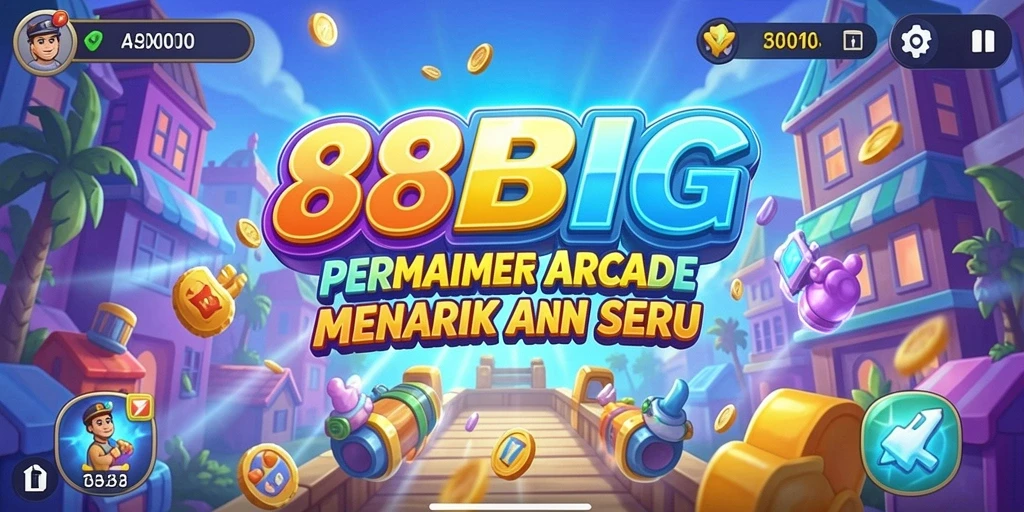 Screenshot gameplay dari 88BIG menampilkan aksi arcade yang mendebarkan.