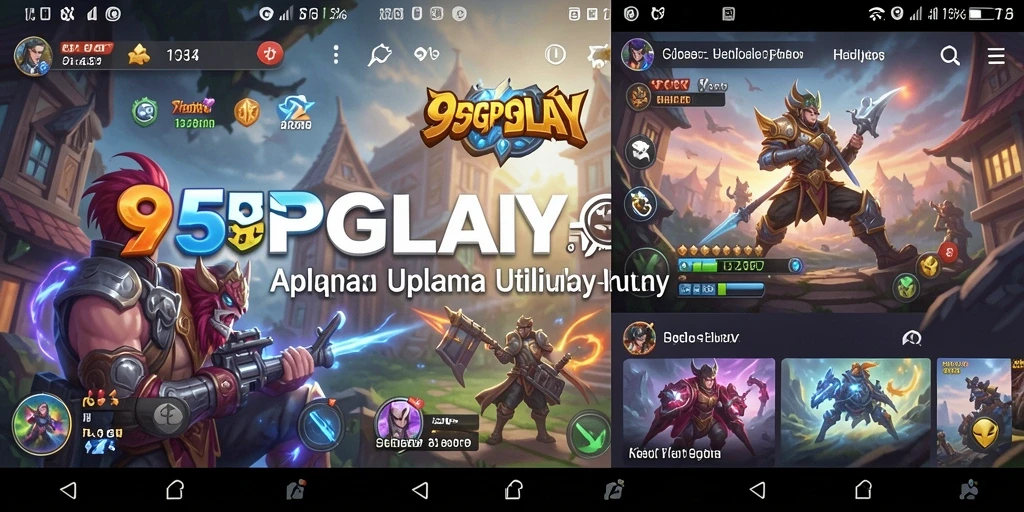 Tampilan antarmuka 95PGPLAY yang sederhana dan fungsional.