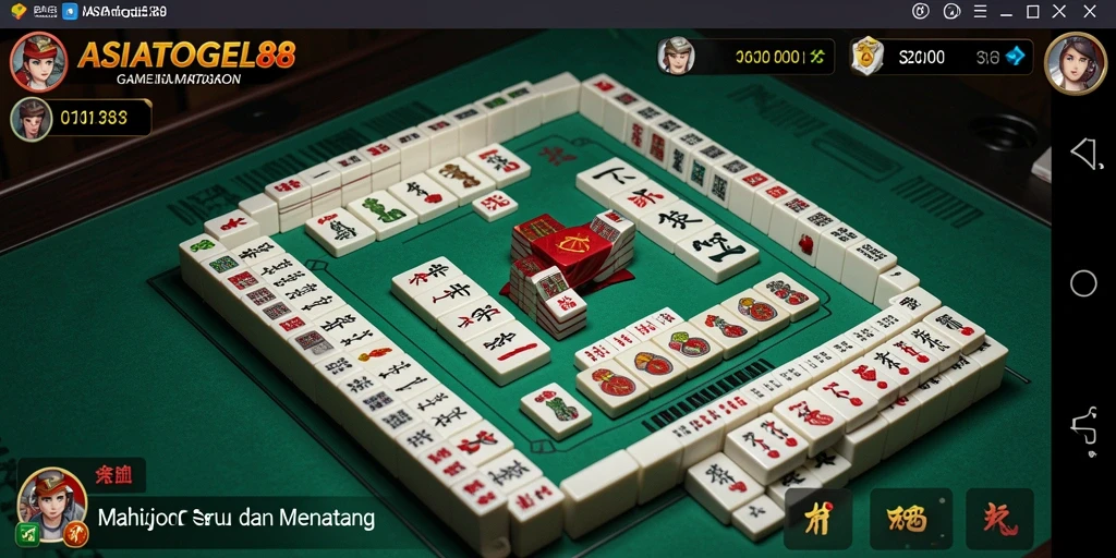 Screenshot gameplay ASIATOGEL88 menunjukkan keseruan bermain Mahjong.
