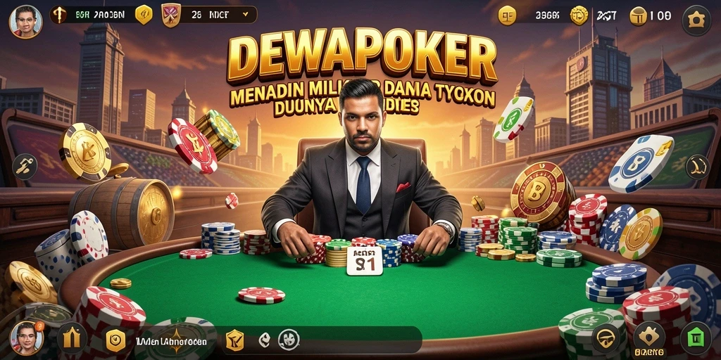 Tangkapan layar utama DEWAPOKER menunjukkan gameplay seru dengan aksi poker yang mendebarkan.
