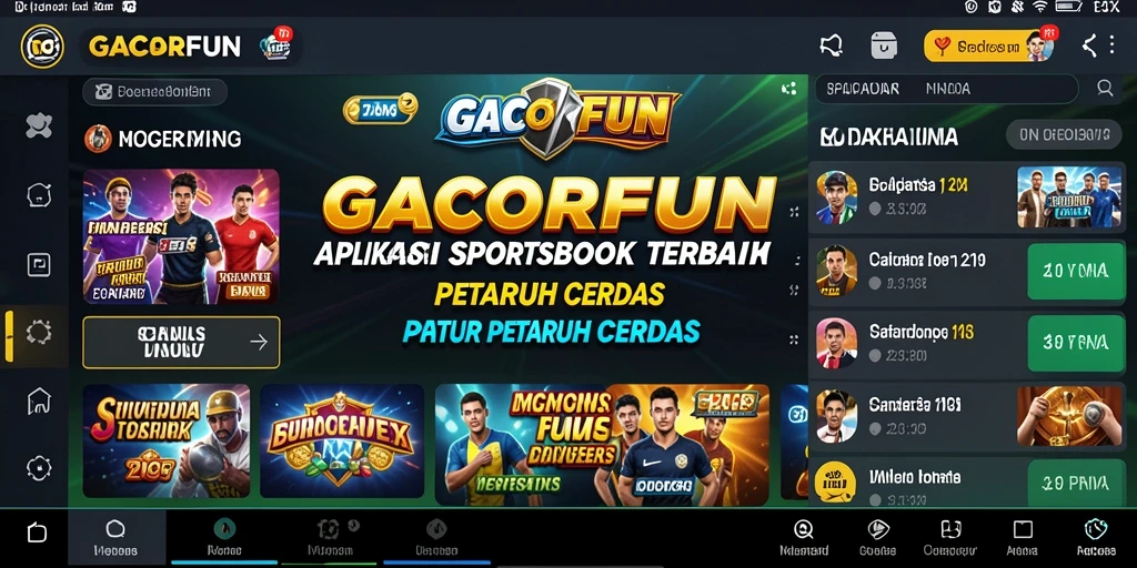 Tampilan screenshot GACORFUN menampilkan pengalaman taruhan yang seru.