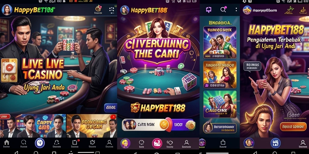 Tampilan gameplay Live Casino yang menarik di HAPPYBET188.