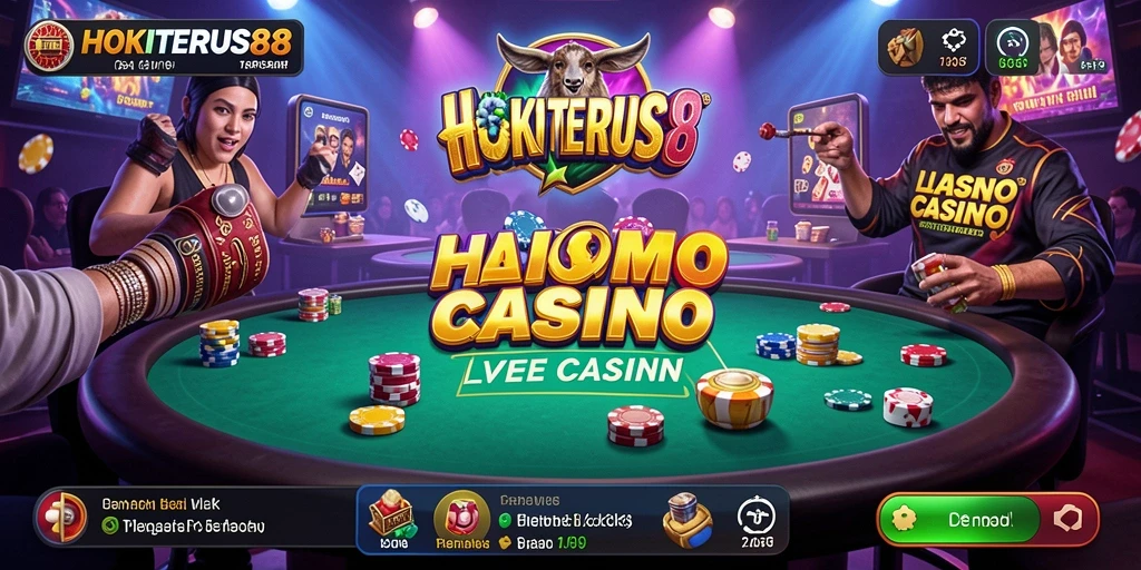 Tampilan gameplay seru HOKITERUS88 dengan dealer profesional.