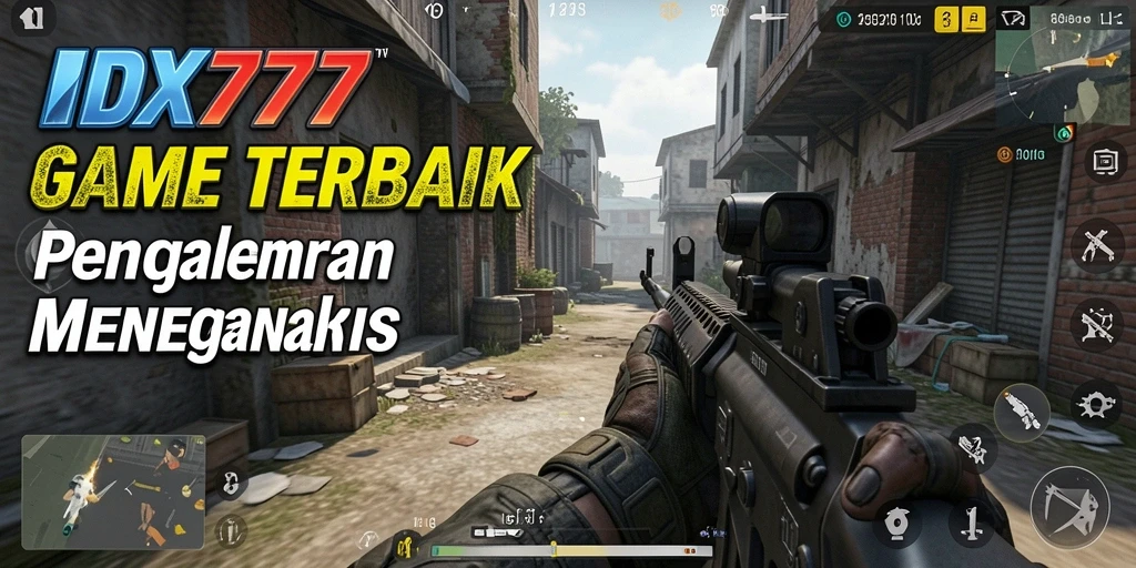 Screenshot dari gameplay IDX777 menampilkan aksi menembak yang seru dan grafis yang menakjubkan.