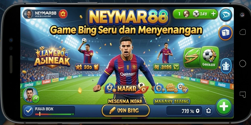 Tampilan gameplay seru dalam NEYMAR88 Bingo.
