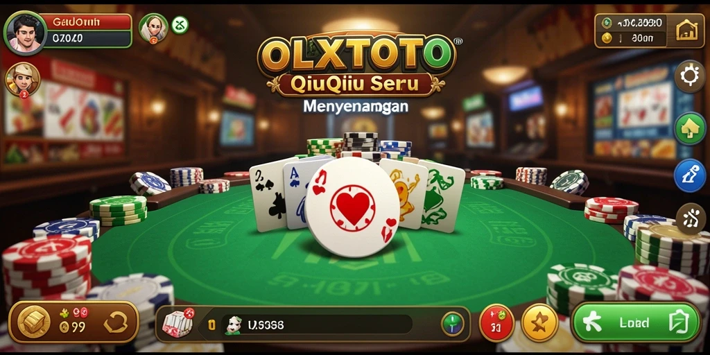Screenshot gameplay OLXTOTO yang menunjukkan momen menegangkan dalam QiuQiu.