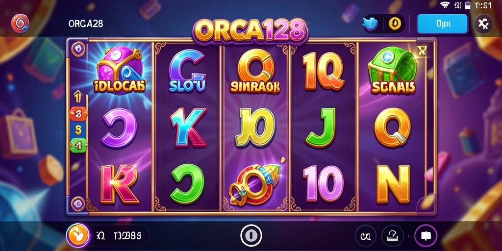 Gameplay menegangkan dan warna-warni dari ORCA128 Slot.