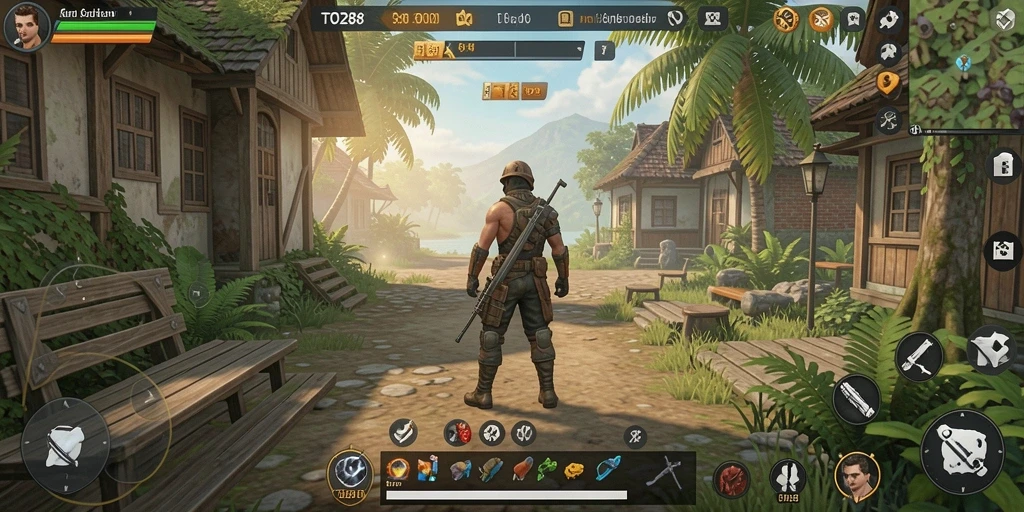 Gambar tampilan gameplay TO288 yang menampilkan kehidupan sehari-hari karakter.