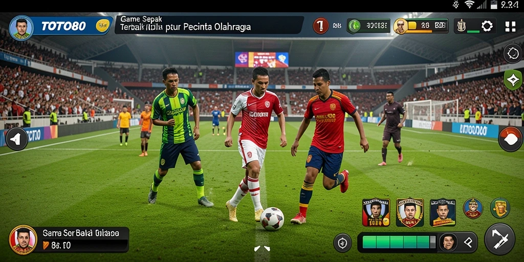 Tampilan gameplay TOTO80 yang menggugah semangat sepak bola.