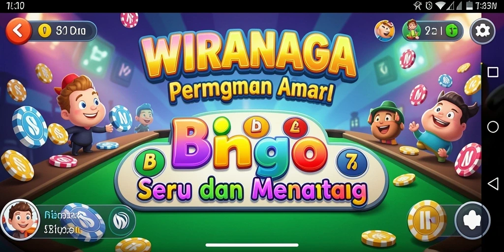Tampilan gameplay menarik dari WIRANAGA saat bermain Bingo.